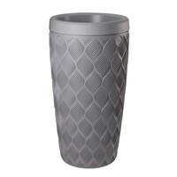 Regenton 240 liter platinumgrijs met geïntegreerde plantenbak
