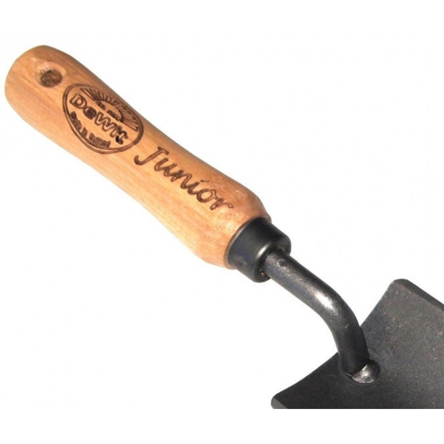 Junior plantschepje met houten handvat 100 mm voor planten en verpotten
