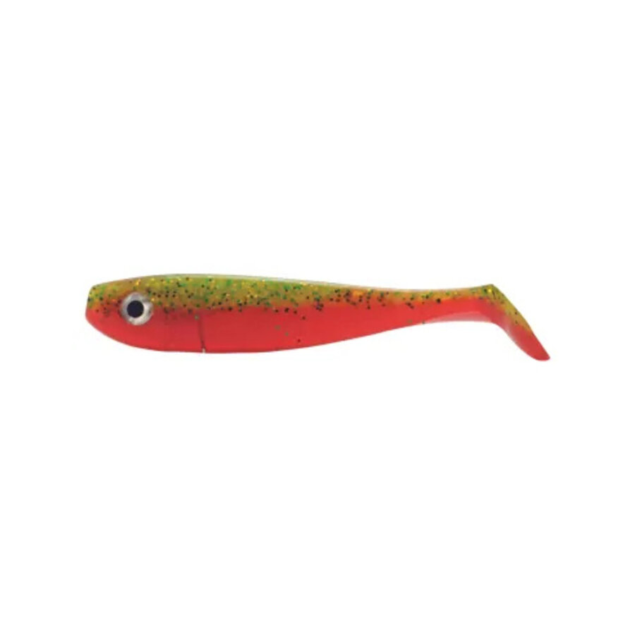 Willy Wonker Shad 7,5 cm Limetreuse softbait voor baars, snoekbaars en roofblei