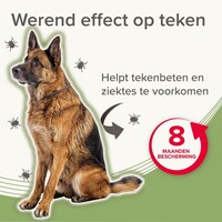 Medicinale halsband hond vanaf 8 kg 70 cm tegen vlooien teken en zandvliegen