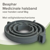 Medicinale halsband hond vanaf 8 kg 70 cm tegen vlooien teken en zandvliegen