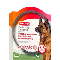 Medicinale halsband hond vanaf 8 kg 70 cm tegen vlooien teken en zandvliegen