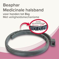 Medicinale halsband voor honden tot 8 kg | tegen vlooien, teken en zandvliegen | 38 cm
