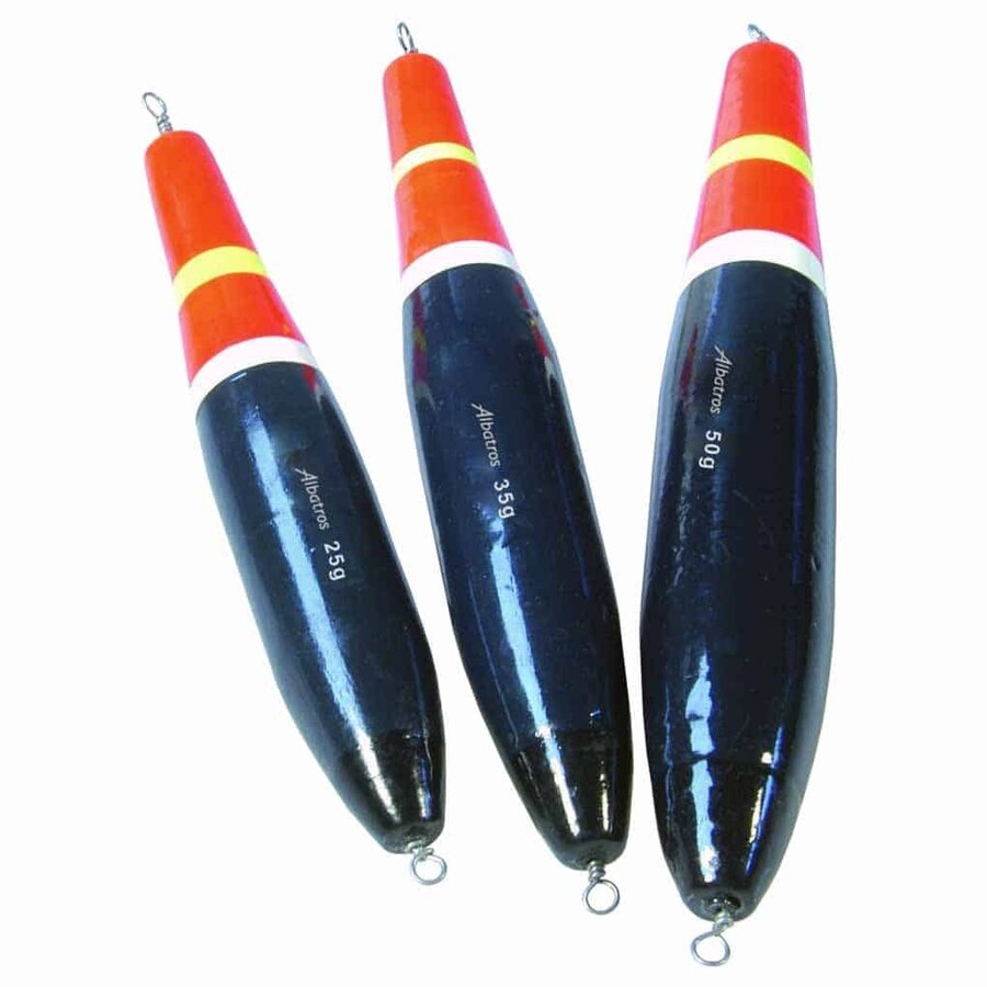 Torpedo geepdobber voor verre worpen 25, 35 of 50 gram
