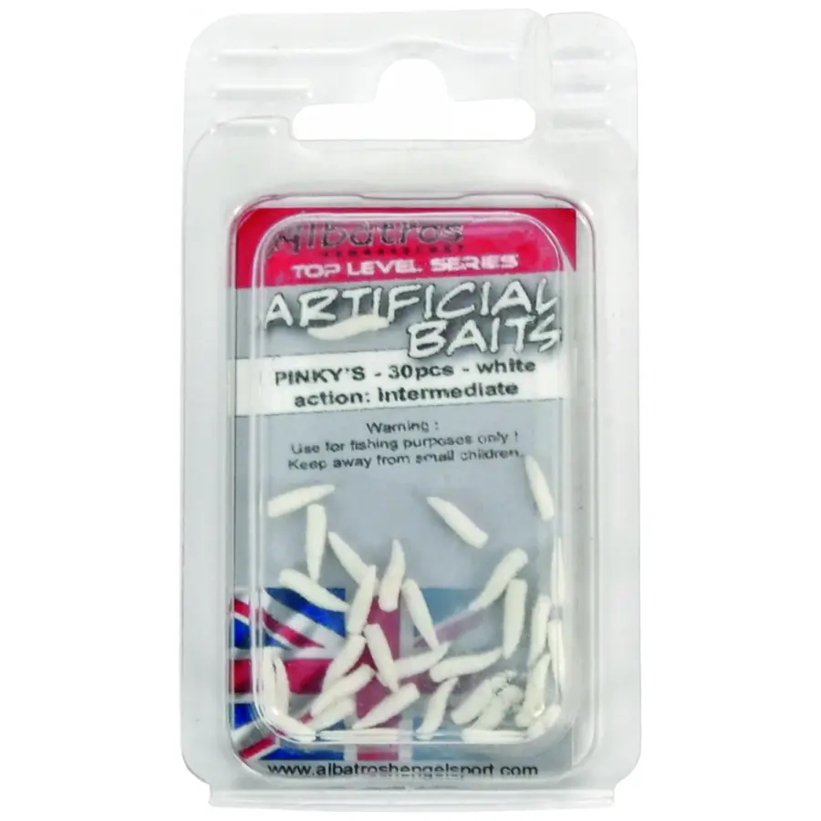 Artificial Baits Pinky’s White kunstaas voor witvis