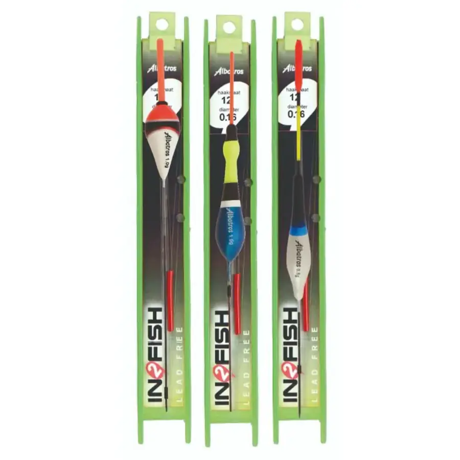 Lead Free Tuigenset No4 3 stuks | loodvrije kant-en-klare vistuigjes