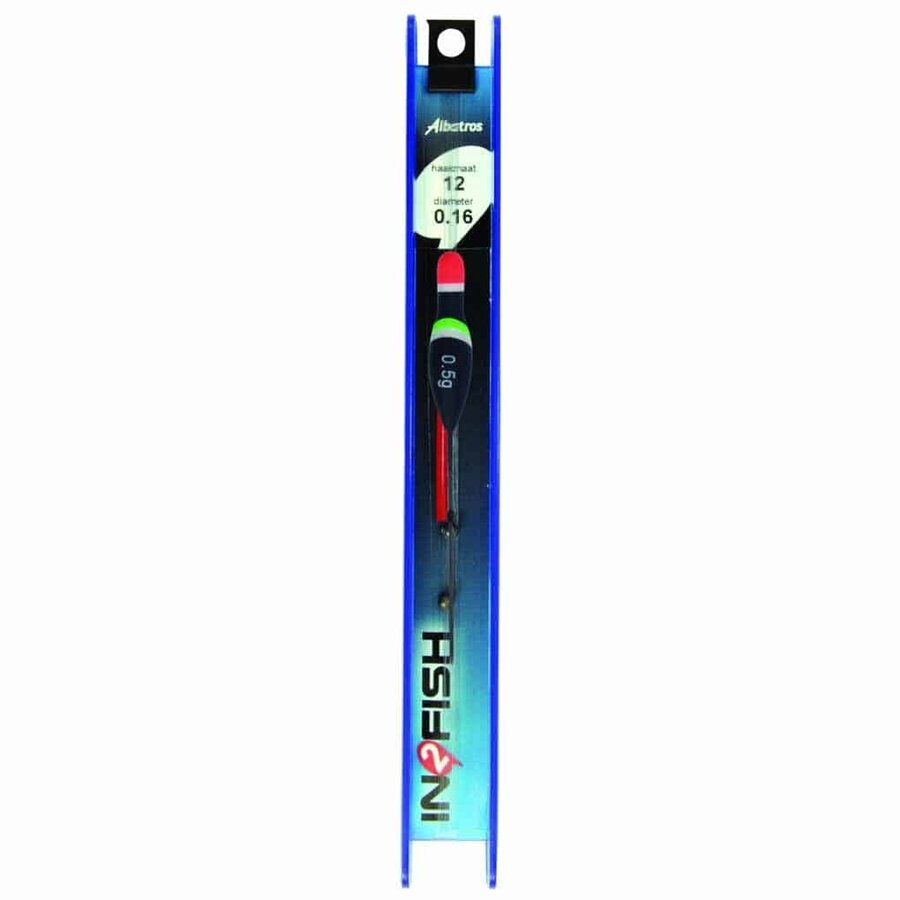 IN2FISH Tuig TR10 8,5 cm 0,5 gram met 0,16 mm lijn en haakmaat 12