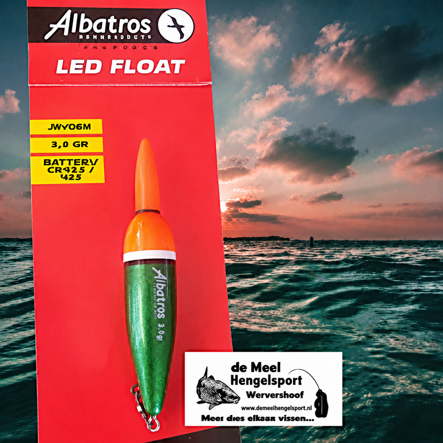 LED Float Jayden batterij dobber 2,5 gram voor avond- en nachtvissen