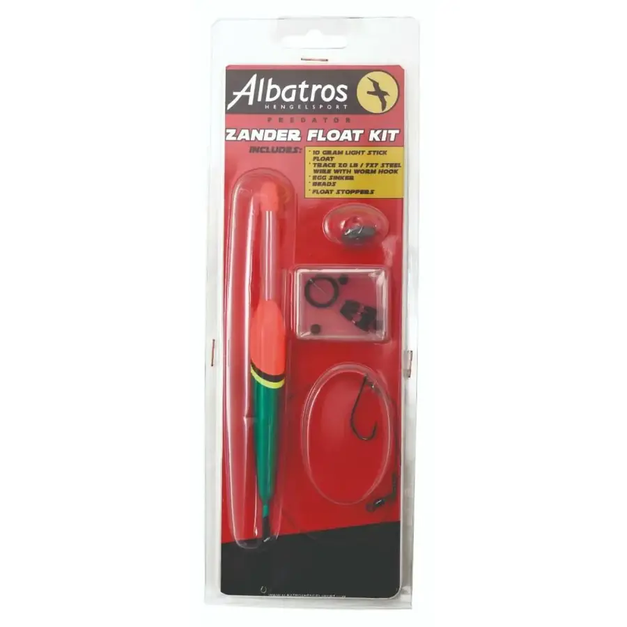 Zander Light Float Kit 8 gram voor snoekbaars met dobber, lood en onderlijn