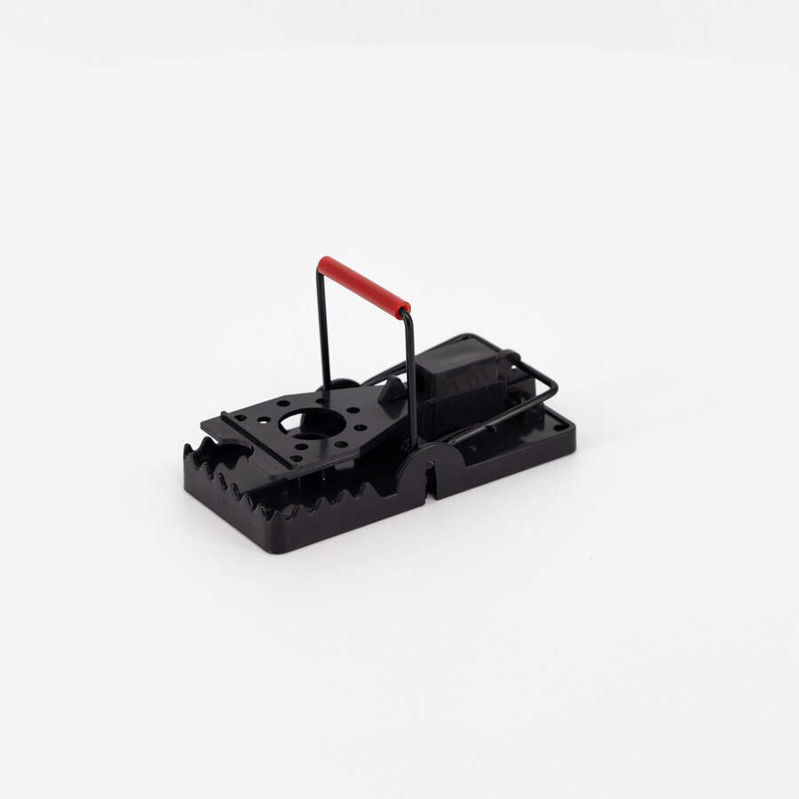 Kunststof muizenklem met RVS delen en extra grip 9,8 x 4,7 x 5,6 cm