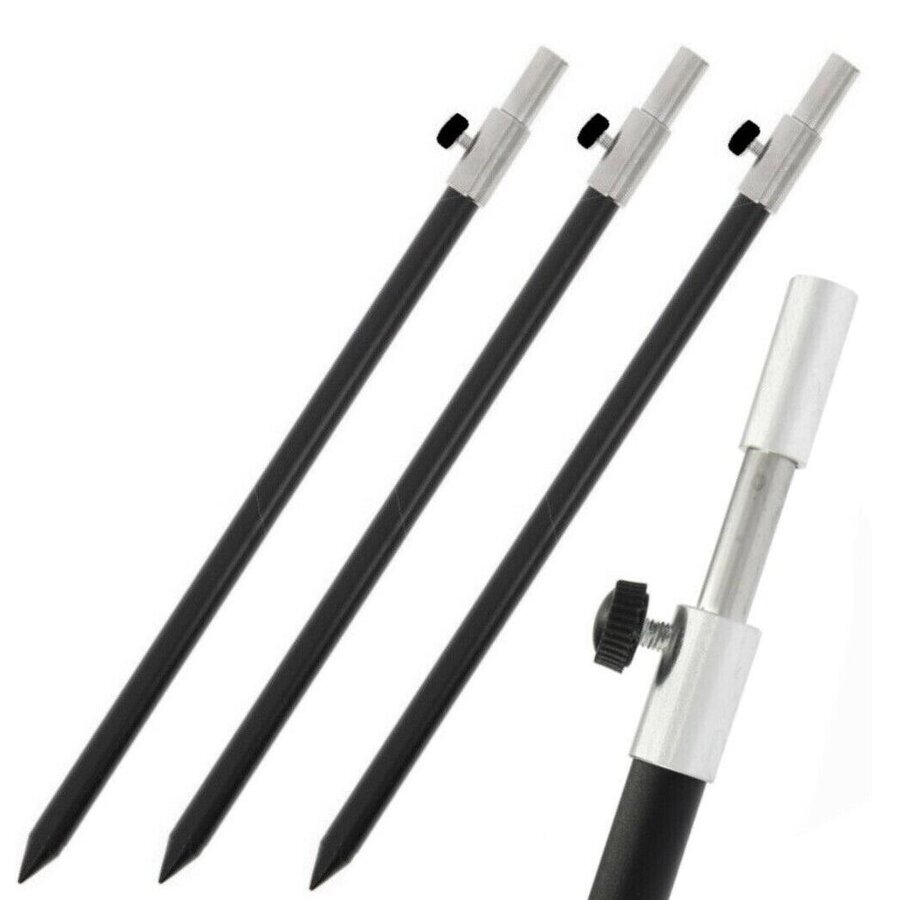 Aluminium bankstick | verstelbare hengelsteun met cam-lock sluiting