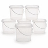 10 Liter emmers met deksel, set van 6