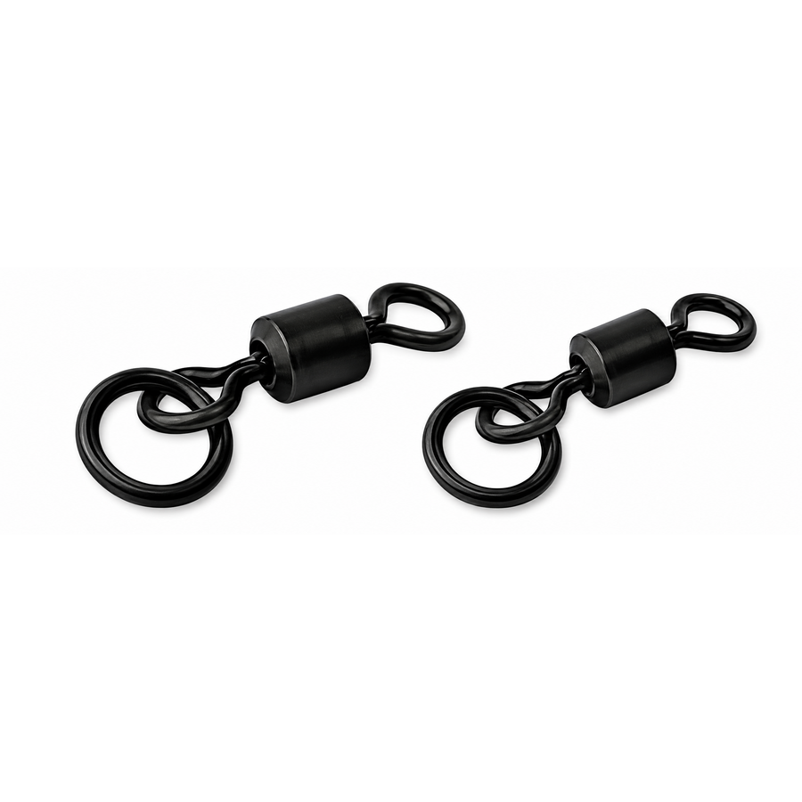 Ring Swivel zwart voor helicopter montage en onderlijnbevestiging