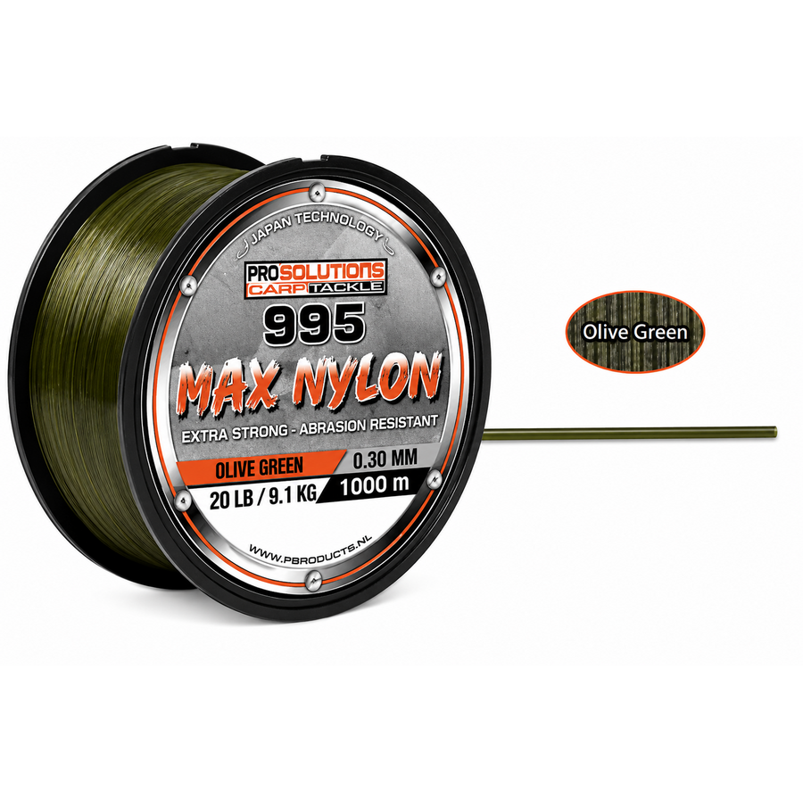 995 Max Nylon Olive | nylon karperlijn