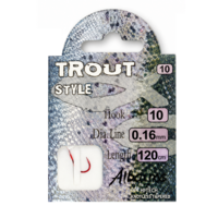 Hakenboekje trout met voorgemonteerde onderlijnen