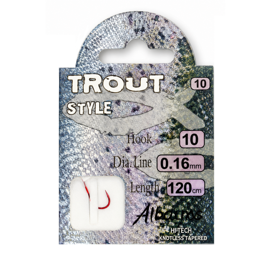 Hakenboekje trout met voorgemonteerde onderlijnen