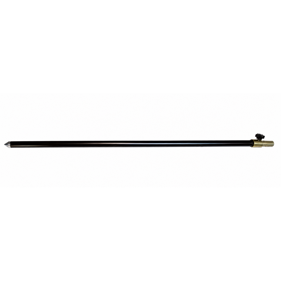 Telescopische bankstick zwart | verstelbare hengelsteun