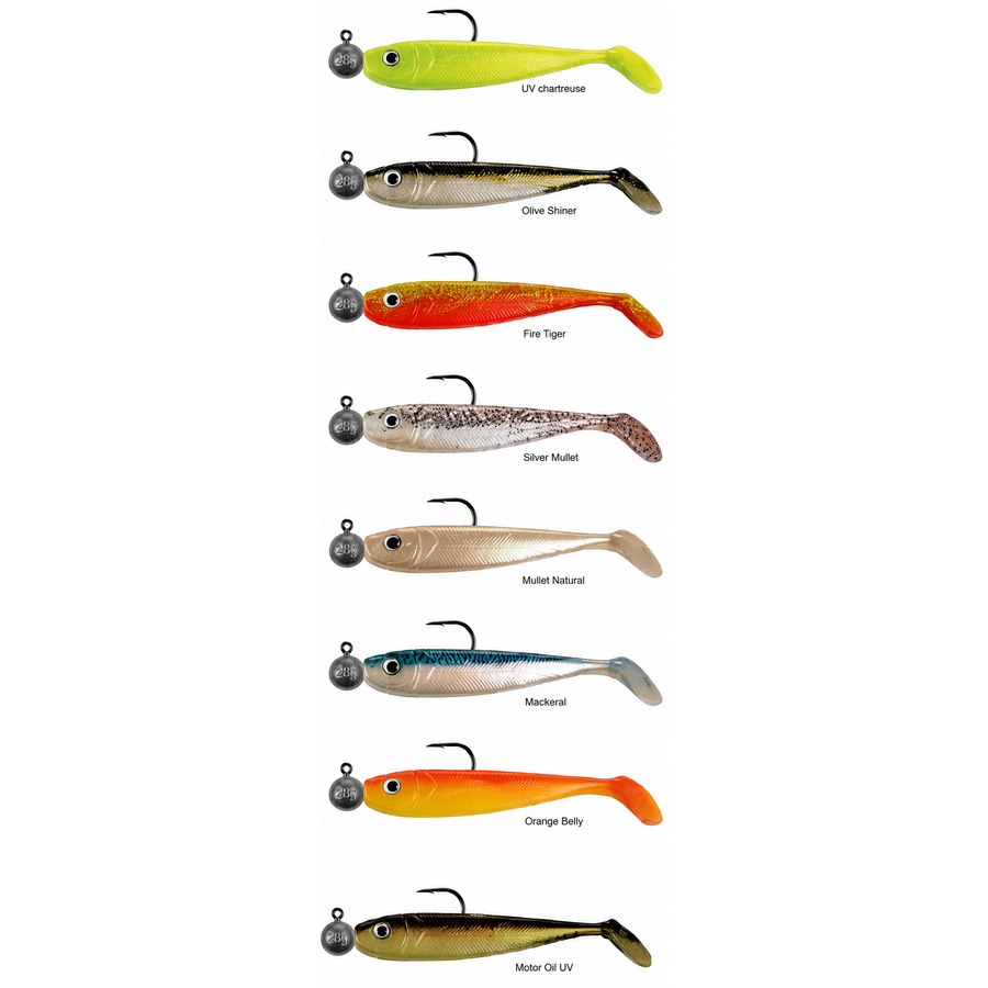 Willy Wonker Shad Gemonteerd kant-en-klare roofvis shad | 7,5 cm 7 g