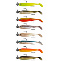 Willy Wonker Shad Gemonteerd voor baars, snoekbaars en snoek | 10 cm 10 gram