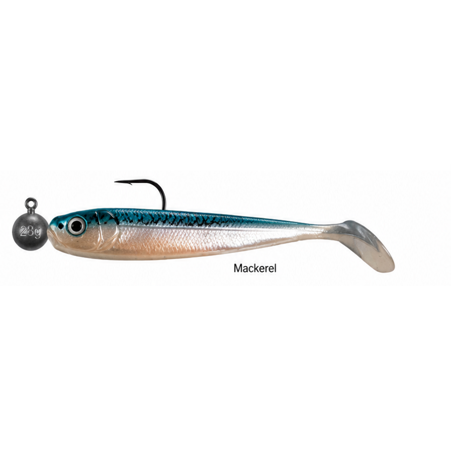 Willy Wonker Shad Gemonteerd voor baars, snoekbaars en snoek | 10 cm 10 gram