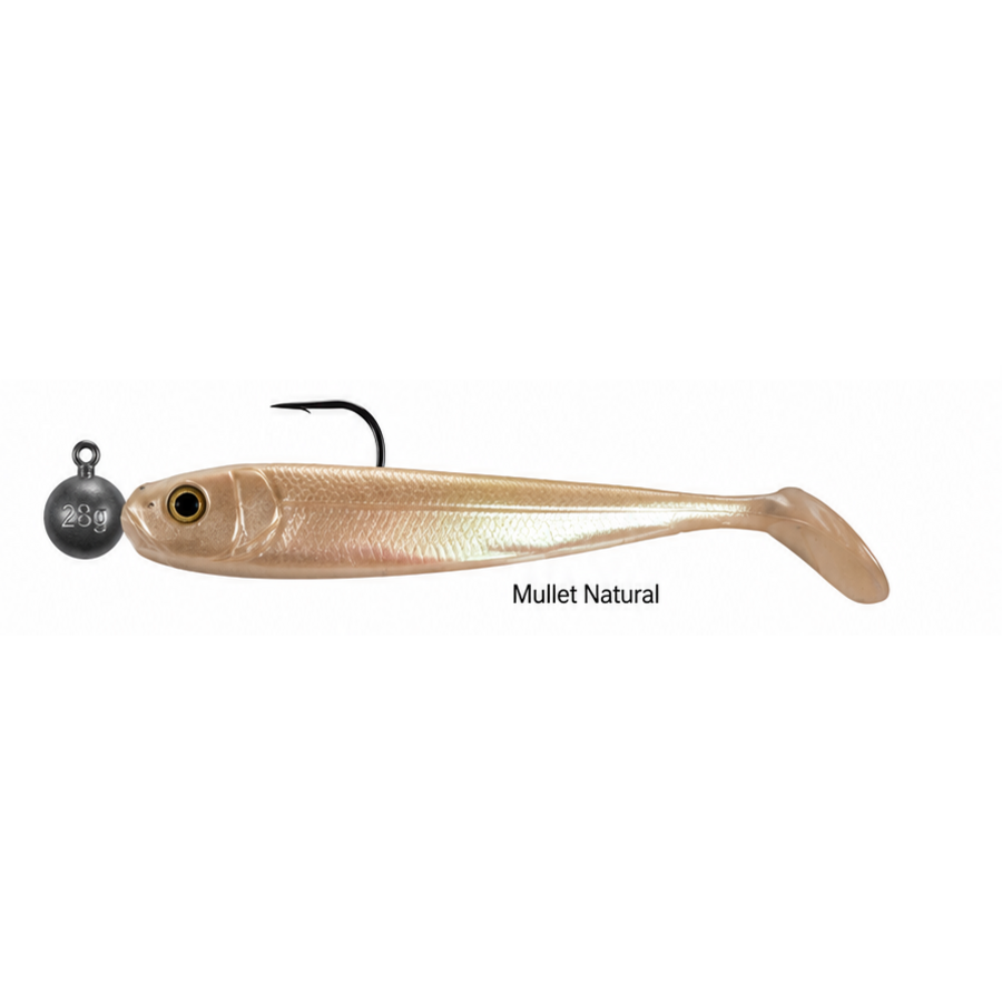 Willy Wonker Shad Gemonteerd voor baars, snoekbaars en snoek | 10 cm 10 gram