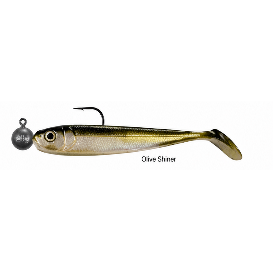 Willy Wonker Shad Gemonteerd voor baars, snoekbaars en snoek | 10 cm 10 gram