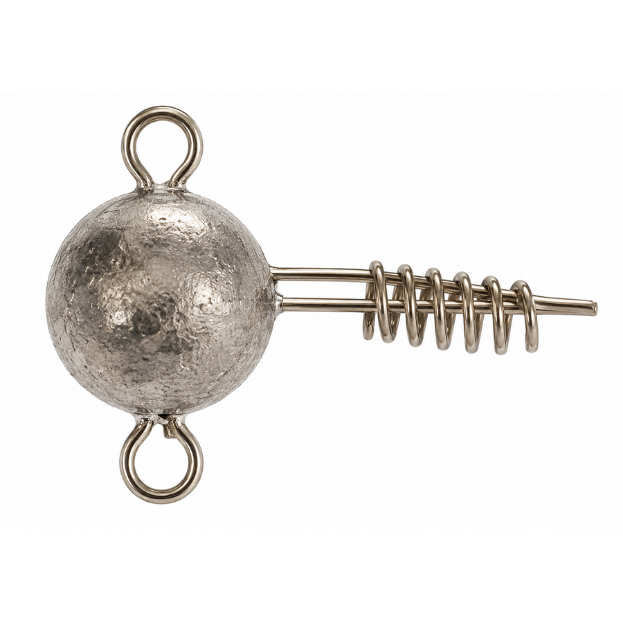 Screw-In Jig Head natural schroefloodkop voor softbaits en stinger montage