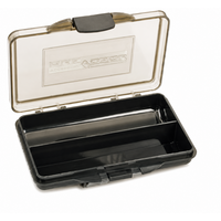 Tackle Box 2-vaks donkergroen/grijs voor klein vismateriaal