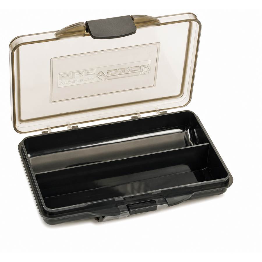 Tackle Box 2-vaks donkergroen/grijs voor klein vismateriaal