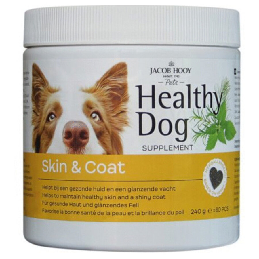 Healthy Dog Skin & Coat hondensupplement huid en vacht 80 stuks