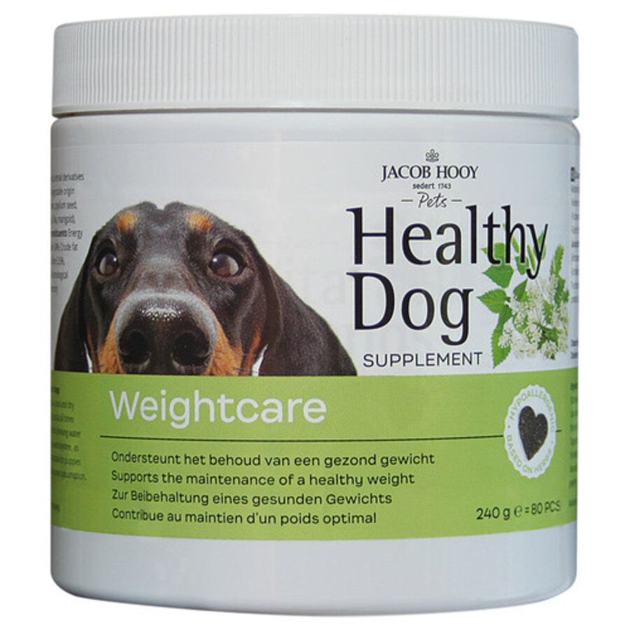 Healthy Dog Weightcare hondensupplement met kruiden en eend | 80 stuks