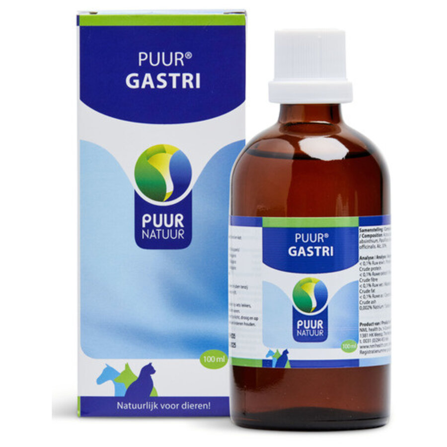 Gastri druppels 100 ml voor maag en darmfunctie bij hond, kat en paard