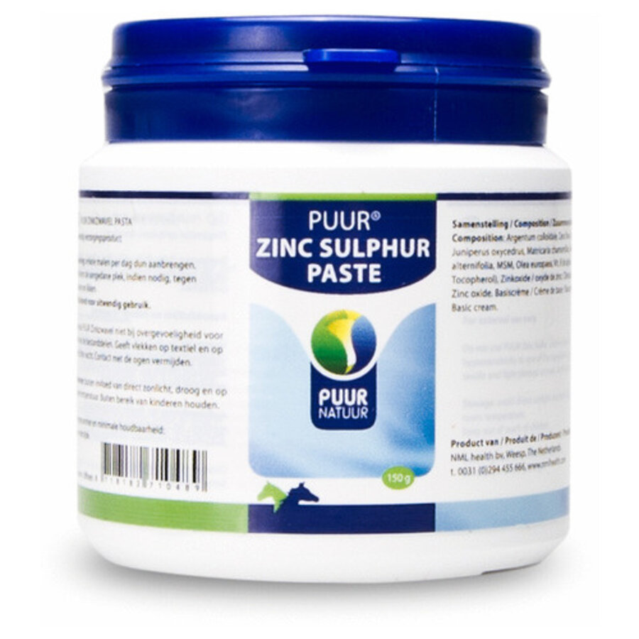 Zinc Sulphur Paste 150 g voor uitwendige huidverzorging bij paarden