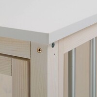Houten hondenbench Dog Fort wit voor kleine en middelgrote honden