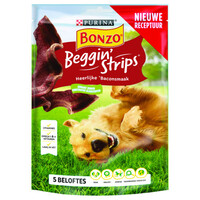 Beggin' Strips hondensnack bacon 120 g | zachte beloningsstrips voor volwassen honden