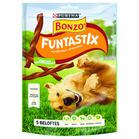 Funtastix hondensnack bacon en kaas 179 g | zachte gedraaide beloningssticks voor volwassen honden