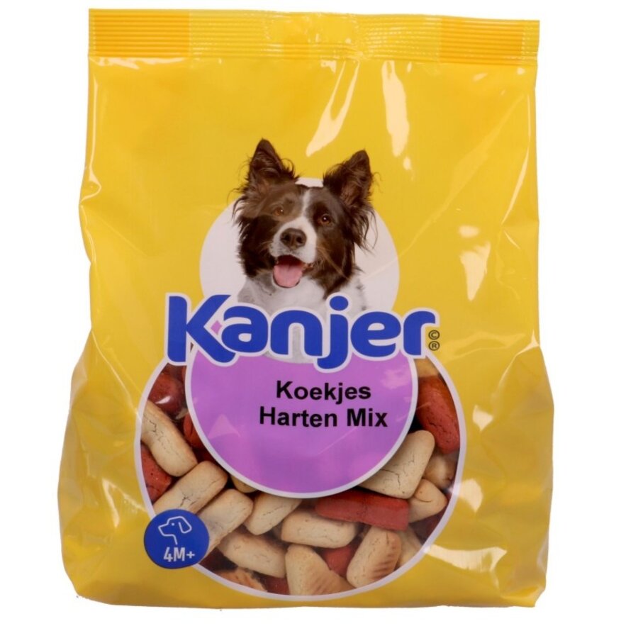 Krokante hondenkoekjes in hartvorm 700 g voor beloning en tussendoor