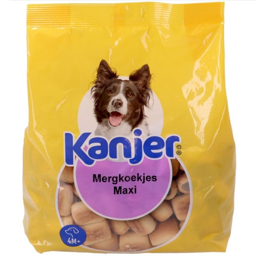 Mergkoekjes Maxi 700 g grote krokante hondenkoekjes met gevulde kern