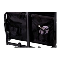 Opvouwbare bolderkar zwart | tot 100 kg