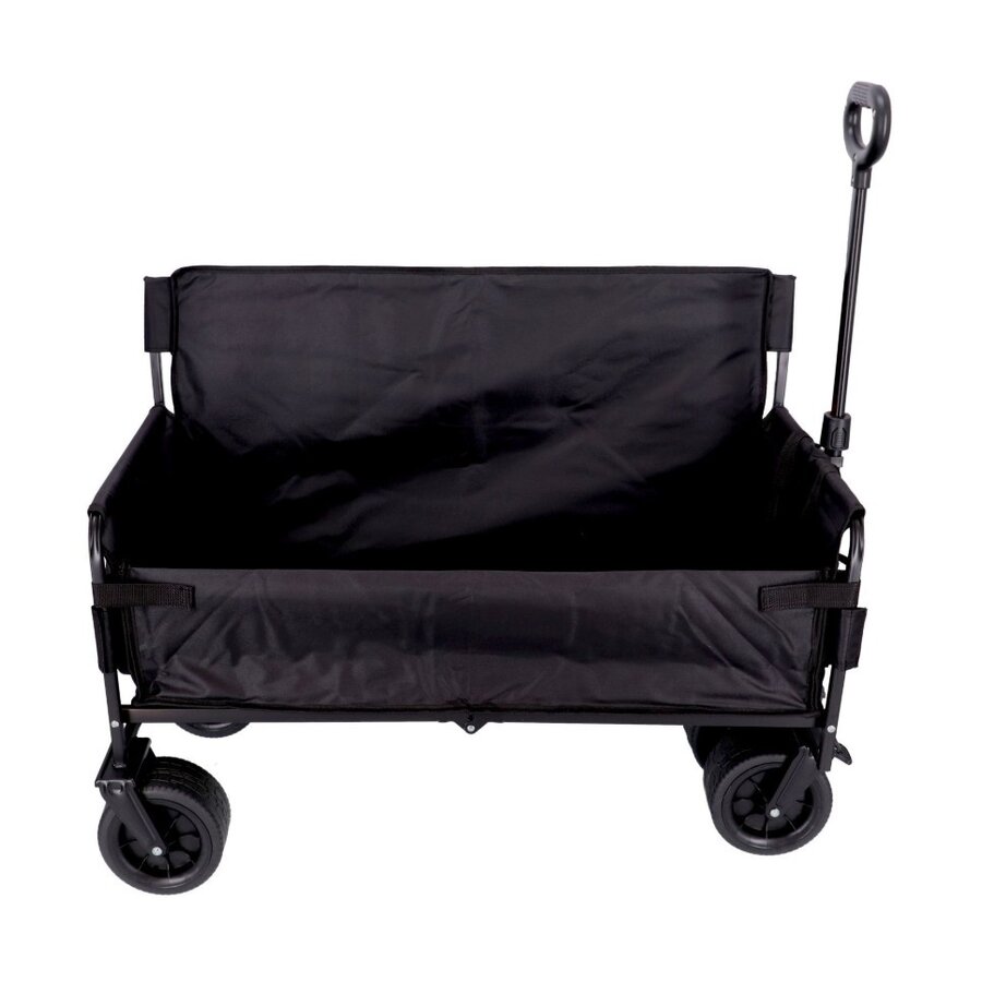 Opvouwbare bolderkar zwart | tot 100 kg