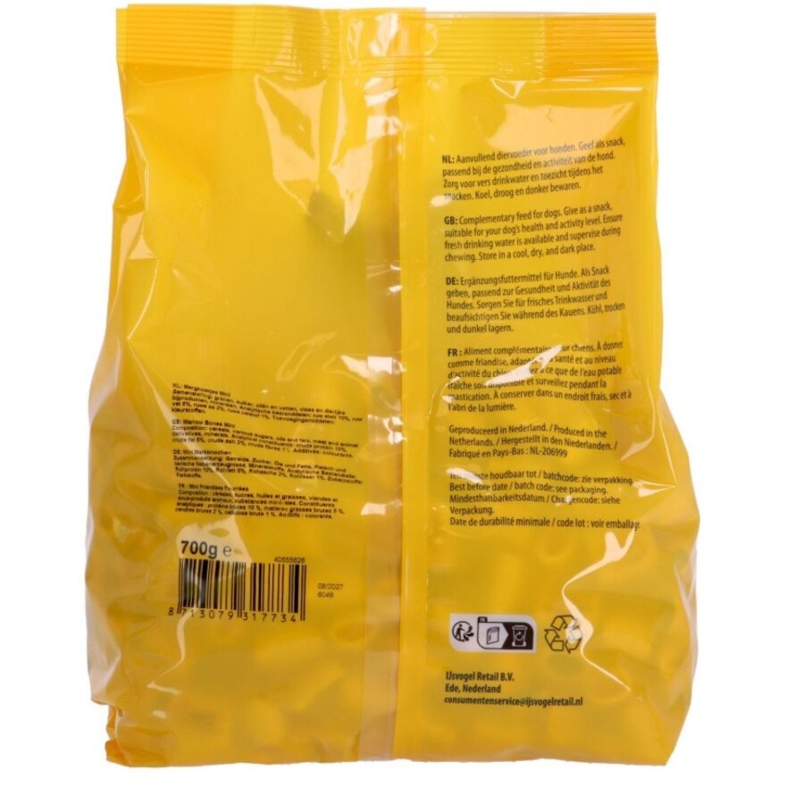 Mergkoekjes Mini hondensnack met gevulde kern 700 g