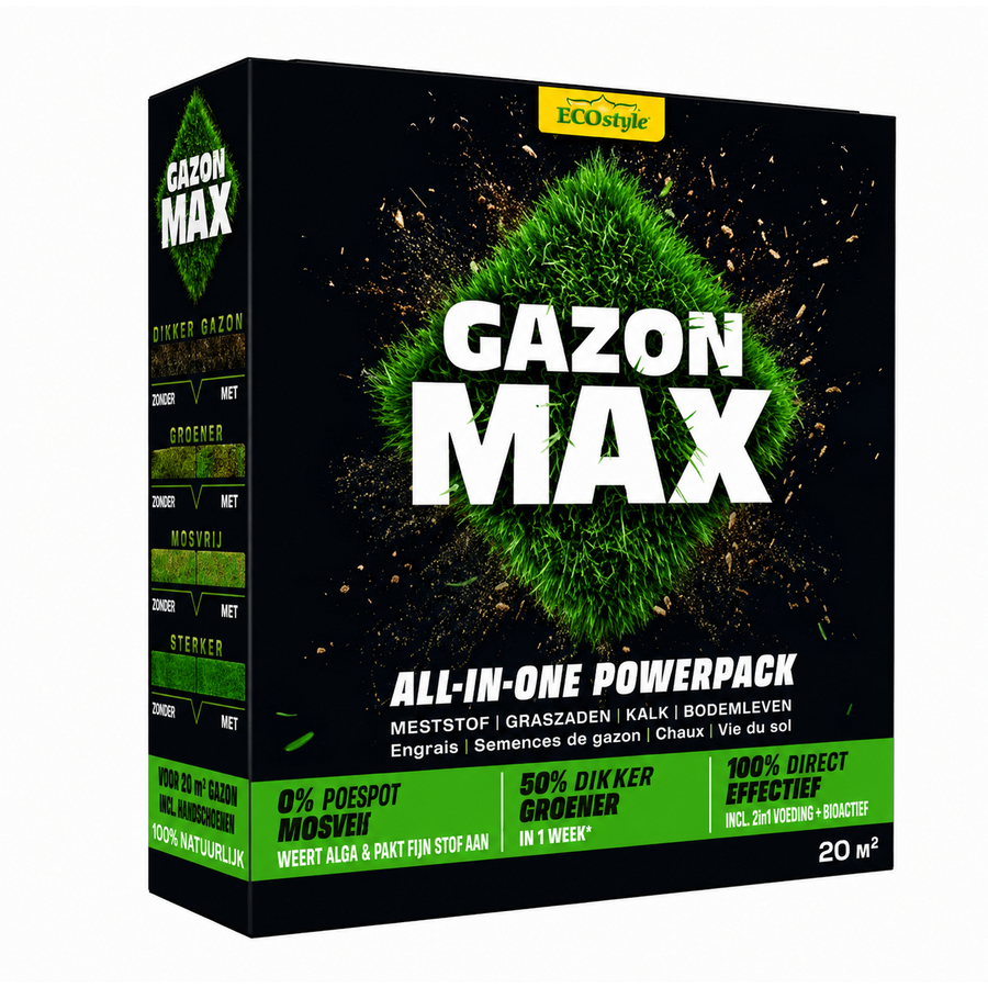 Gazon Max all-in-one gazonverbeteraar | 1 kg, 4 kg of 10 kg