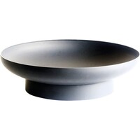 Vuurschaal zwart Ø 60 cm met metalen schaal voor tuin en terras
