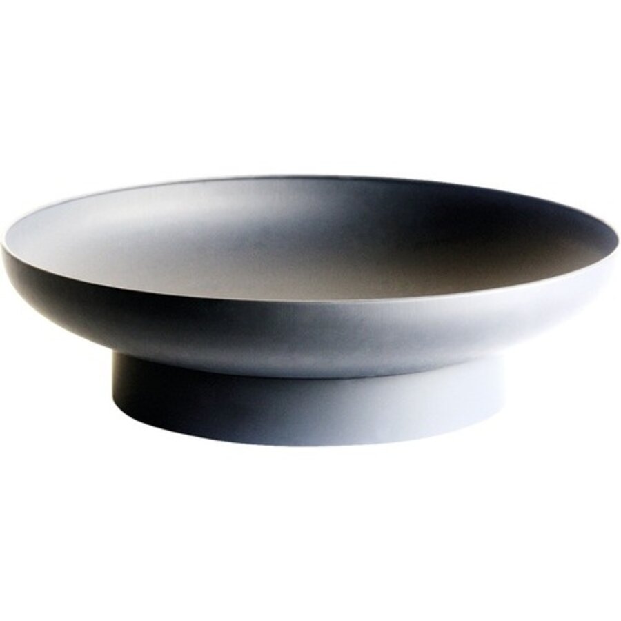 Vuurschaal zwart Ø 60 cm met metalen schaal voor tuin en terras