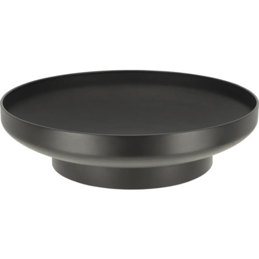 Vuurschaal zwart Ø 60 cm met metalen schaal voor tuin en terras