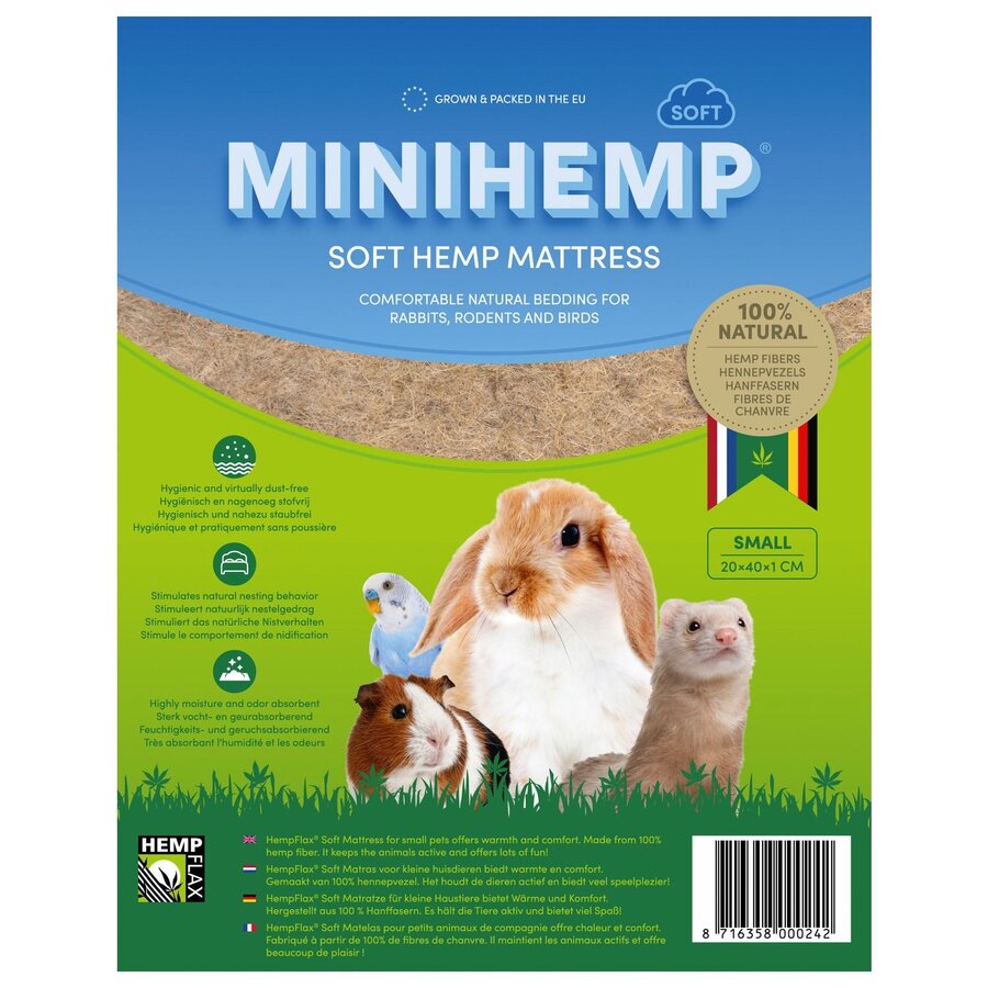 Mini Hemp soft matras 10 mm