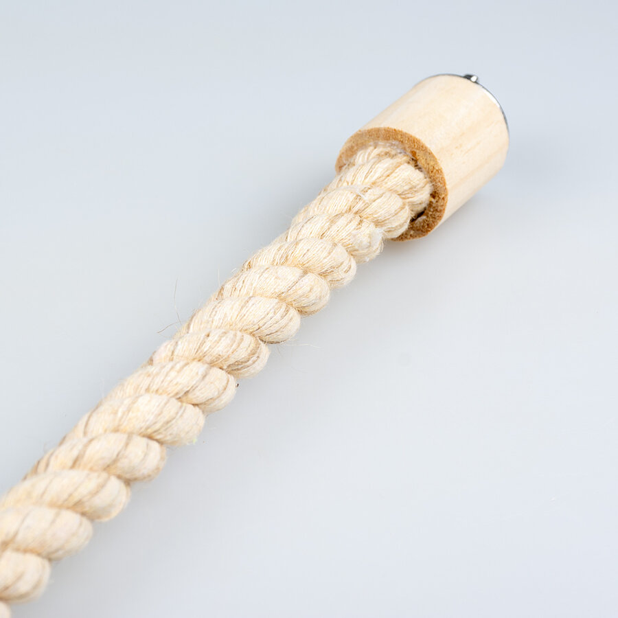 Zitstok katoen & sisal beige voor vogels en knaagdieren