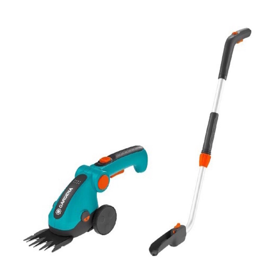Accugrasschaar ComfortCut Li Set 3,6V met telescoopsteel, wielen en 8 cm grasmes