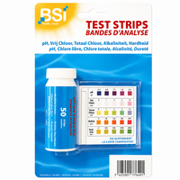 Teststrips voor zwembadwater 50 stuks voor pH, chloor, alkaliniteit en hardheid