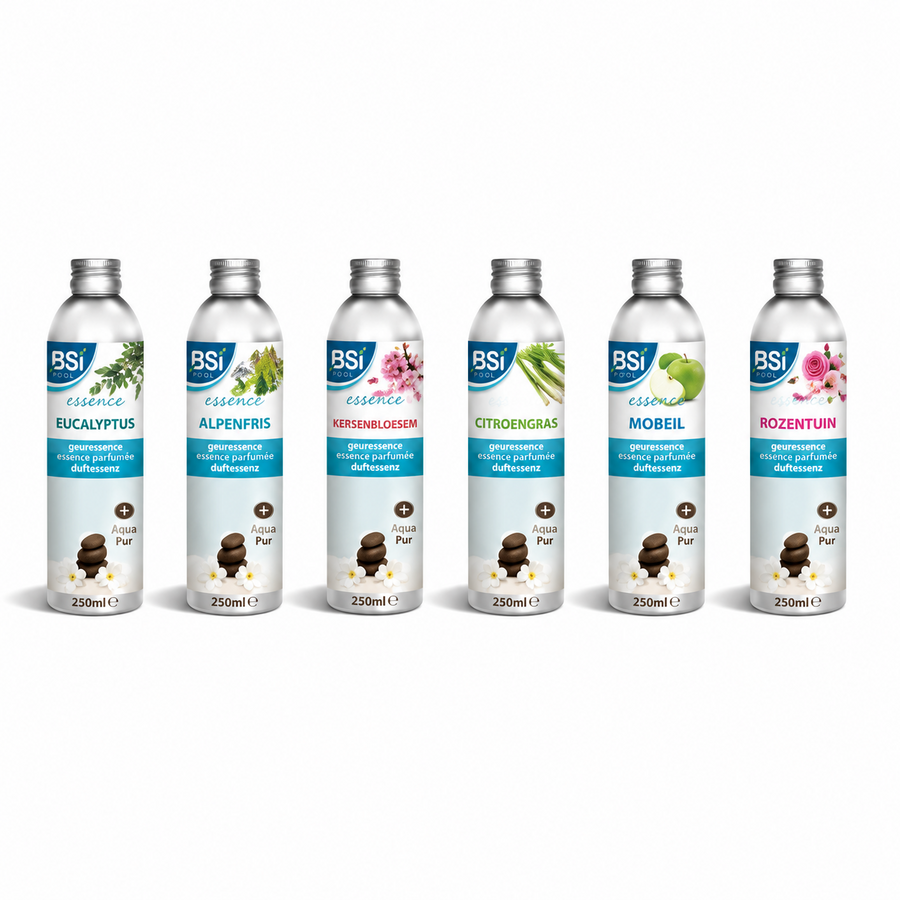 Geuressence assortiment 250 ml voor spa, hottub en jacuzzi